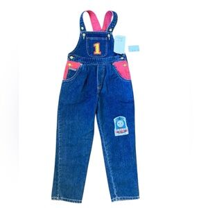 NWT Vtg 1990s Thomas The Tank Engine Denim Bib Overalls Youth (6R) Gullane